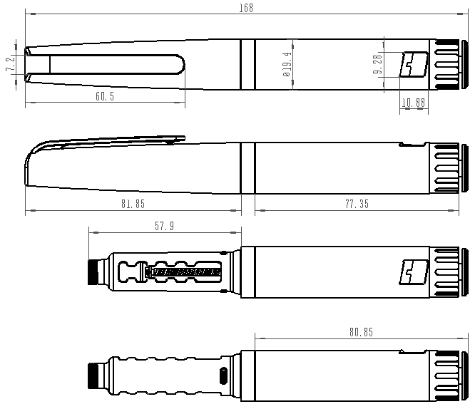 Blue Plastic Insulin Pen(economy Version)