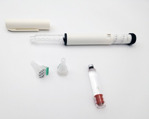 Light Yellow Plastic Insulin Pen With 3ml Cartridge
