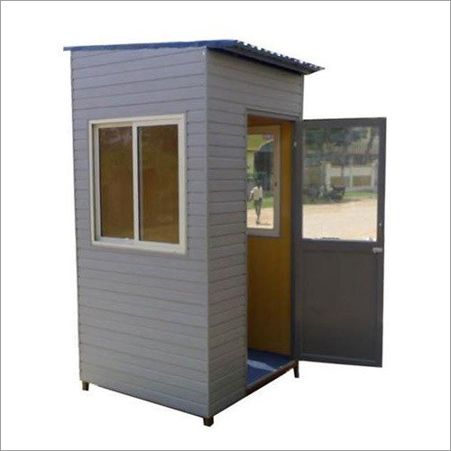 Gray Security Guard Cabin