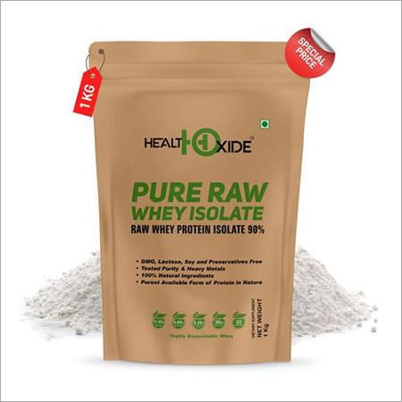 Heathoxide Pure Raw Whey Isolate - Powder, Highly Bioavailable Undenatured Protein With Naturally Occurring Bcaa And Glutamine, Ideal For Lactose Intolerant And Low Carb/keto Diets