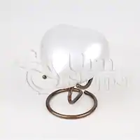Plating Rose Pink Heart Keepsake Urn