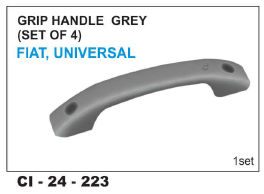 Grip Handle - Durable Grey Material, Set Of 4 | Universal Fit For 4 Wheeler Vehicles, Warranty Included