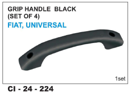 Grip Handle Black (Set Of 4) - Durable Material, Vehicle Type: 4 Wheeler | Warranty Included, Universal Fit For Fiat And Other Models