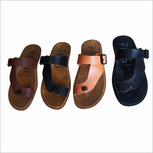 Mens Flat Slipper - Synthetic Leather, Pu, Rubber | All Size Available For Spring And Summer Comfort