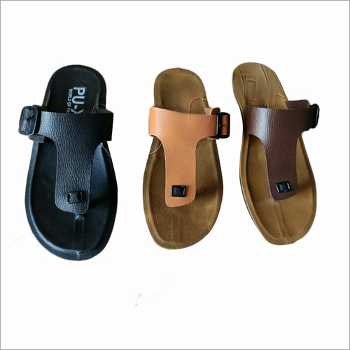 Mens Flat Slipper - Synthetic Leather, Pu, Rubber | All Size Available For Spring And Summer Comfort