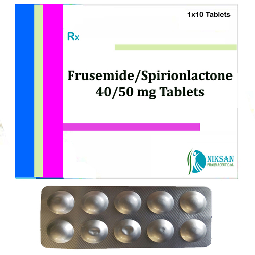 Frusemide 40 Mg Spirionlactone 50 Mg Tablets General Medicines