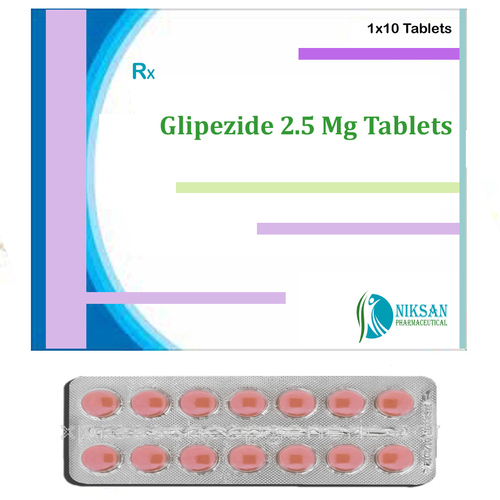 Glipezide 2.5 Mg Tablets General Medicines