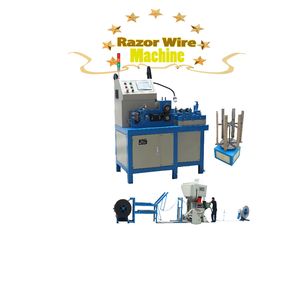 Concertina Razor Barbed Wire Mesh Making Machine