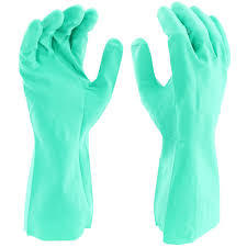 Cleaning Gloves - Silicone Material, 10x5 Inches, Blue Color | One Size, Lightweight And Flexible Protection Against Chemicals