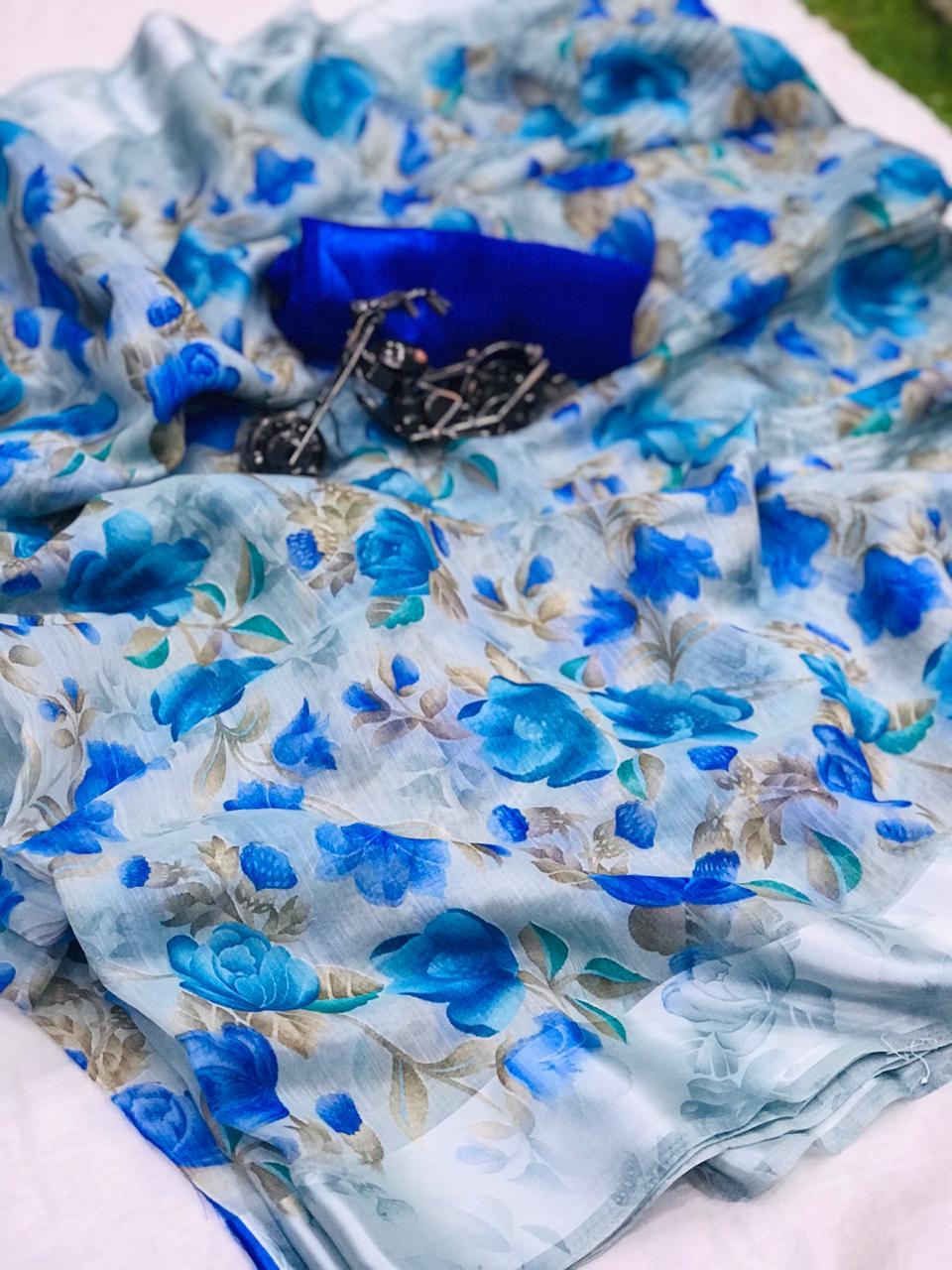 Cotton Linen Saree