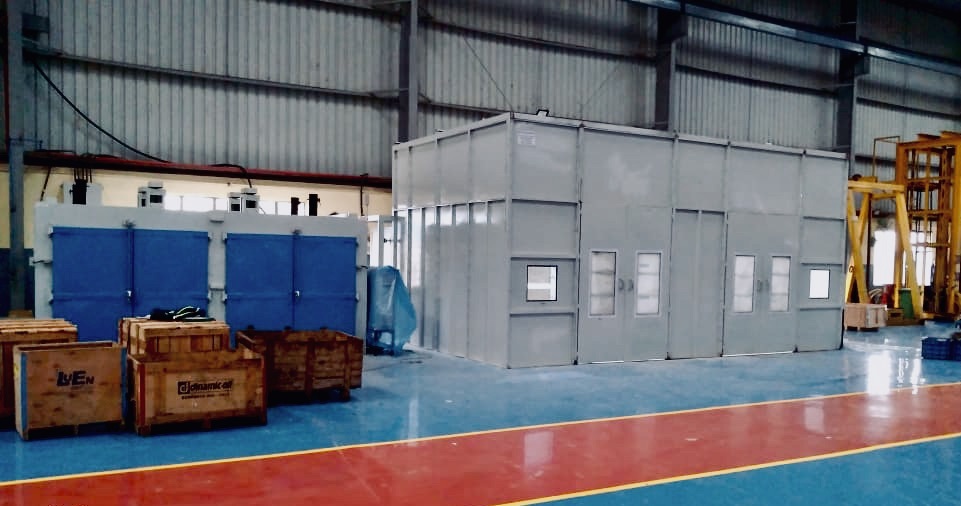 Easy To Operate Dry Type Liquid Paint Booth