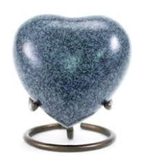 Aria Ascending Doves - Brass Metal Keepsake Cremation Token Urn, 3x3x1.5 Inches, Brown Enamel Finish, Religious Style