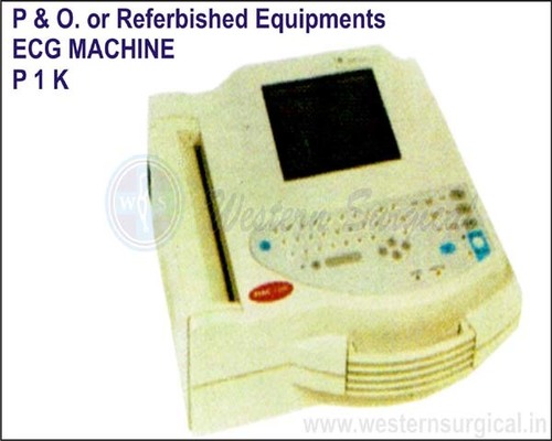 P & O. Or Referbished Equipments Ecg Machine P1k
