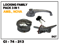 लॉकिंग फ़ैमिली पैक 3 इन 1 एम्ब, नोवा व्हीकल टाइप: 4 व्हीलर