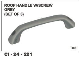 Roof Handle W/Screw Grey (Set of 3) AMB