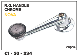 Rg Handle Chrome NOVA - Chrome Finish, 4-Wheeler Compatibility | Durable Design, Includes Warranty for Enhanced Reliability