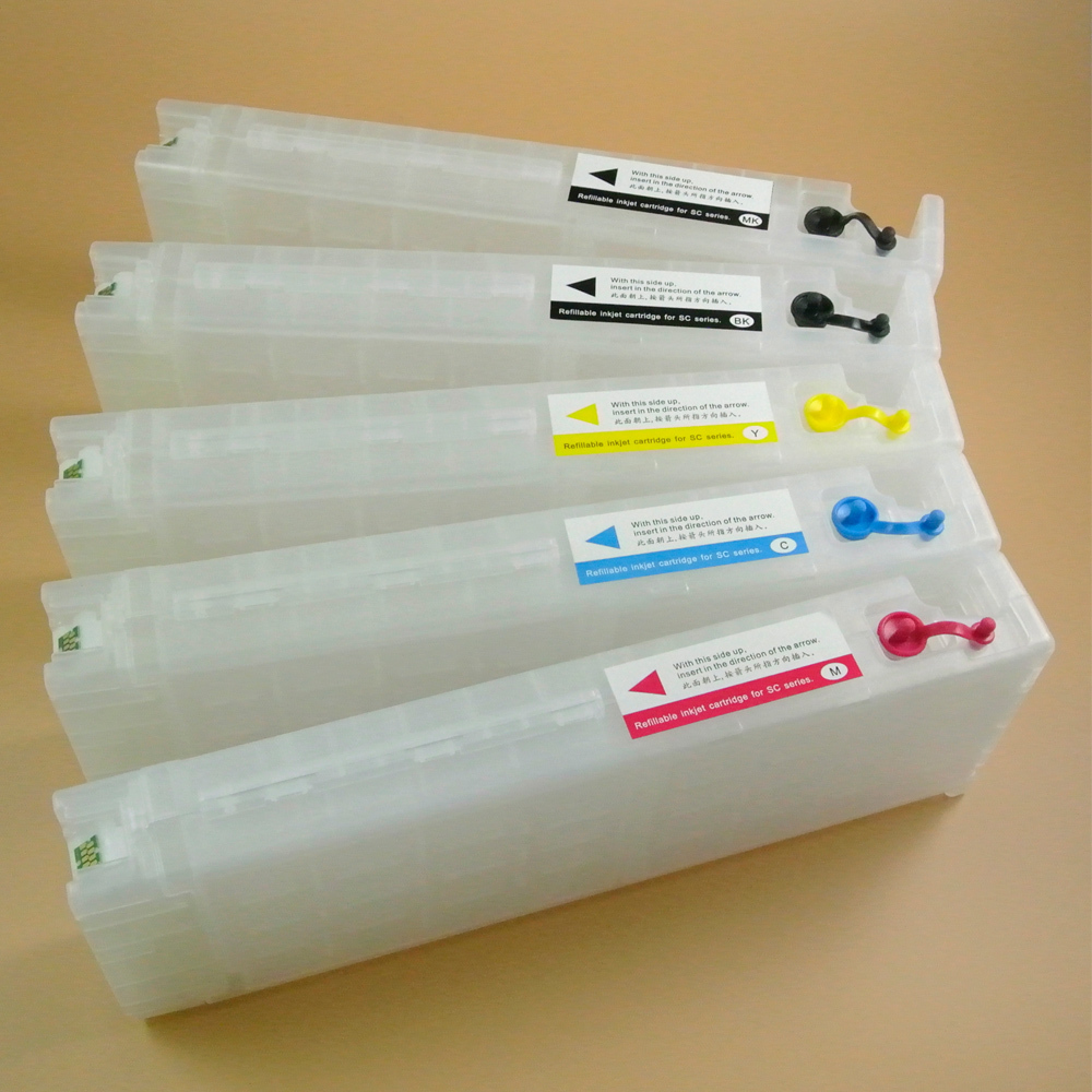 C/m/y/b/pb Epson Printer For Use In Sc T-3070/3270/5070/7070/7270 Series Refillable Cartridge