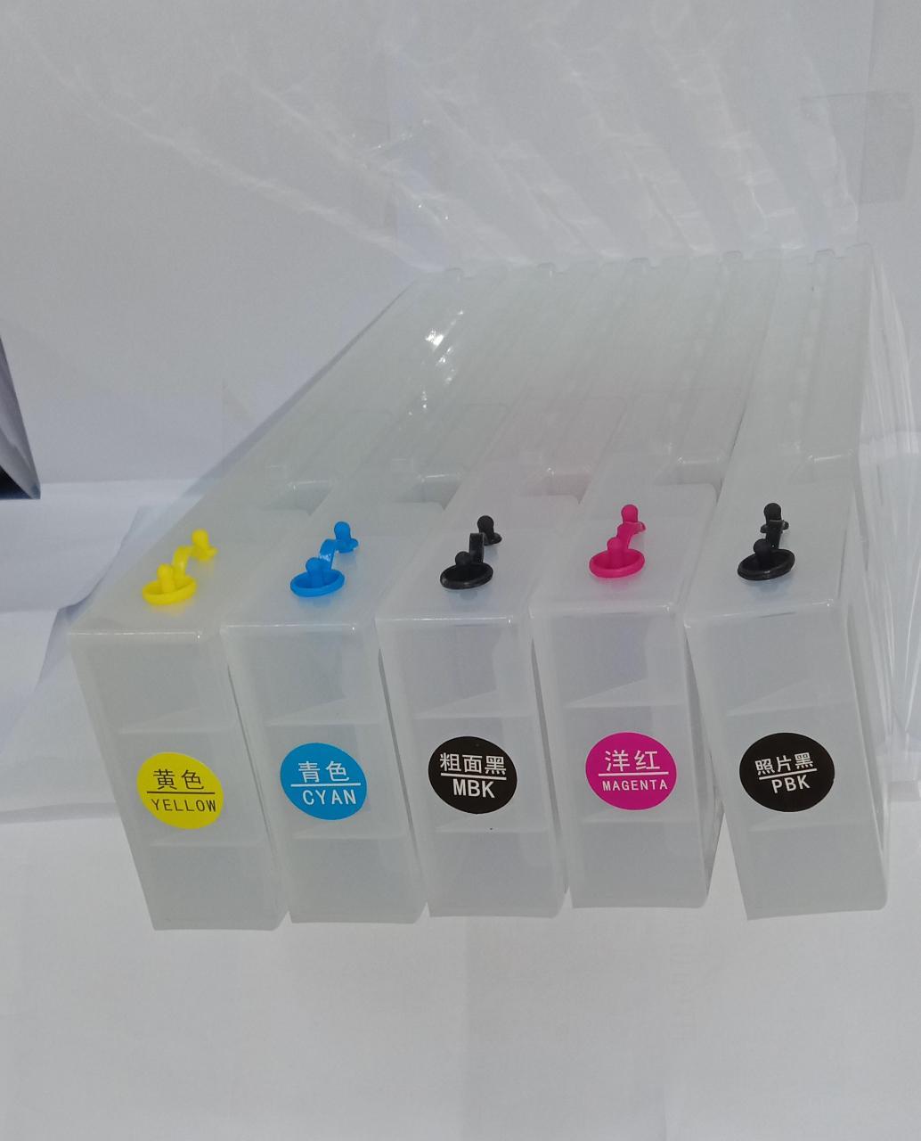 C/m/y/b/pb Epson Printer For Use In Sc T-3070/3270/5070/7070/7270 Series Refillable Cartridge