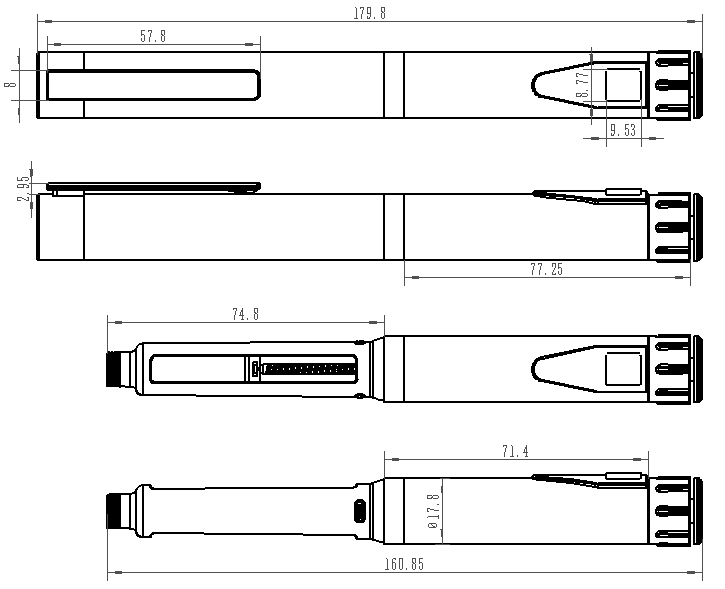 Light Yellow Adjustable Reusable Insulin Pen