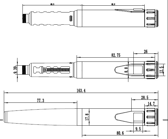 Blackish Green Reusable Insulin Injection Pen