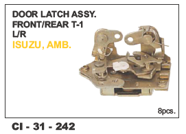Door Latch Front/Rear T-1 AMB - Durable Steel Design, 4-Wheeler Compatibility, Warranty Included