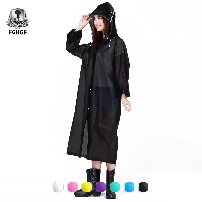 Eva Raincoats - Waterproof Long Coat | Unisex, Breathable Eva Material, Available In Pink, Blue, Yellow, White, And Rose Red, 115cm Length