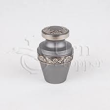 Enamel Lineas Starlight Blue Brass Metal Token Cremation Urn