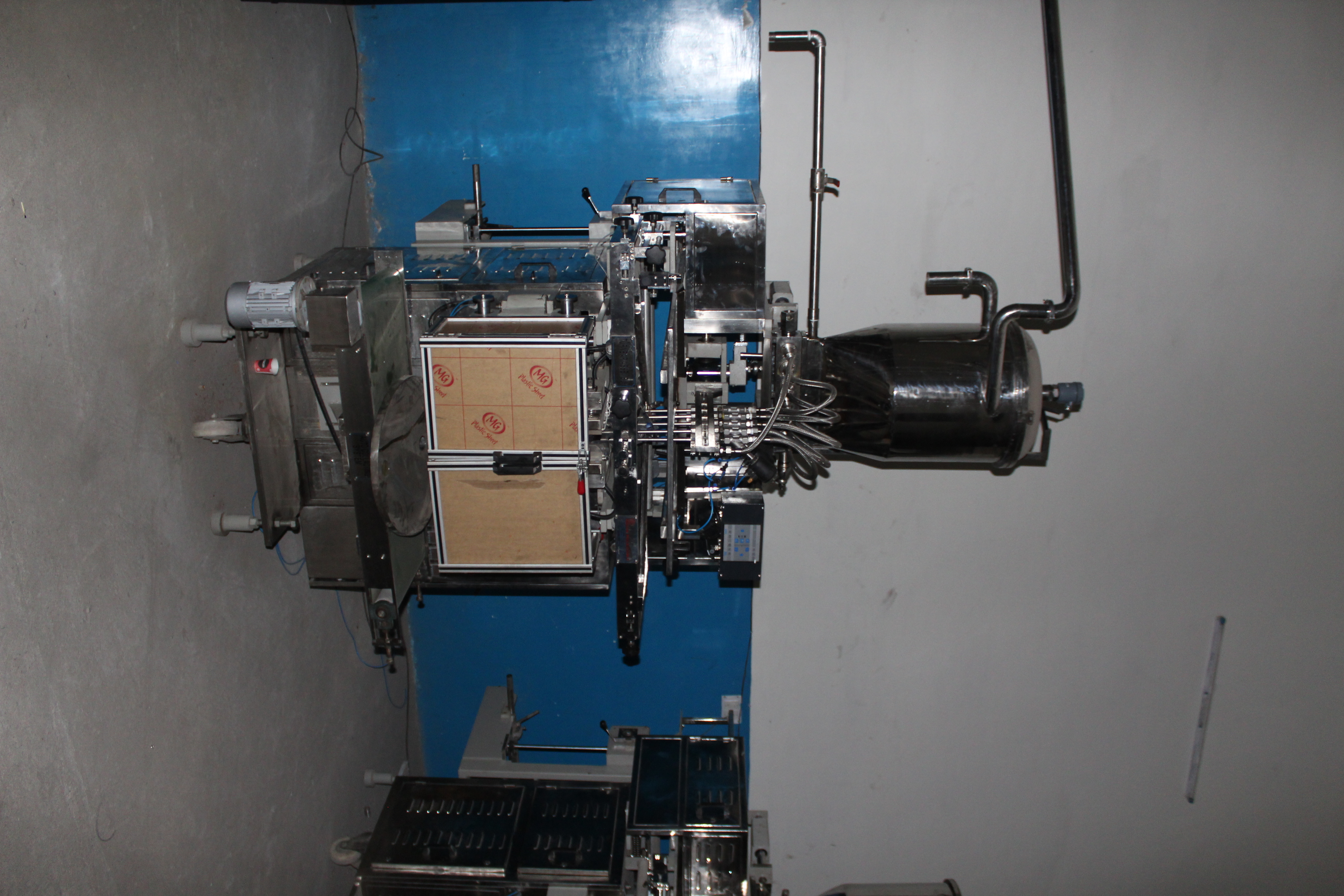 Multi Lane Pouch Packaging Machine - Stainless Steel, Durable Silver Finish | Automatic Operation, Heavy Duty, Human Machine Interface