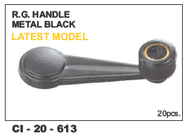 Rg Handle Metal Black LATEST MODEL - Metal Material, For 4-Wheeler Vehicles | Warranty Included, Modern Design for Enhanced Durability