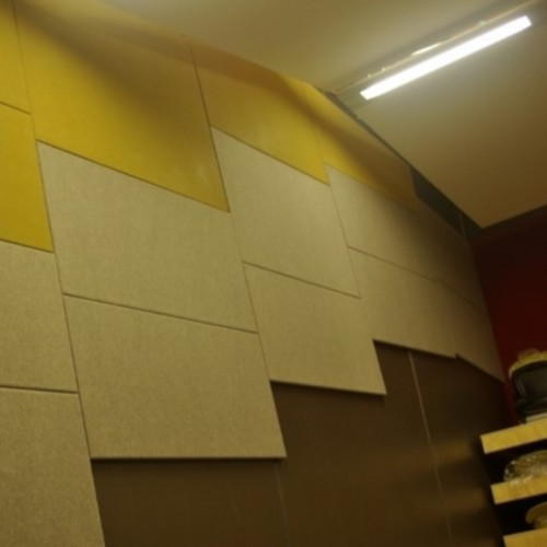 Polyester Fiber Acoustic Wall Panel - 1220x2420mm, 9mm & 12mm Thickness | High Density 200kgs/m3, Superior Sound Absorption Nrc=0.85, Resilient Bright Color Options