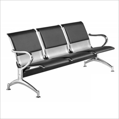 Stainless Steel Waiting Chair - Large Seat and Back Rest , Anti-Corrosive and Durable Design