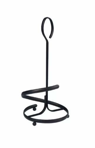 Wrought Iron Kitchen Tissue Paper Roll Holder (Black)