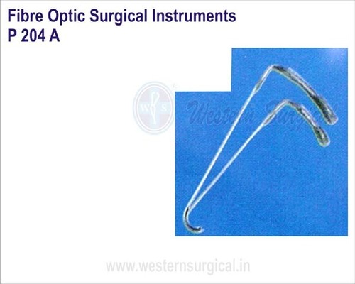 P 204 A Fibre Optic Surgical Instruments - Stainless Steel, Polished Surface Finish | Reusable Forceps & Hooks, Manual Operation, Waterproof