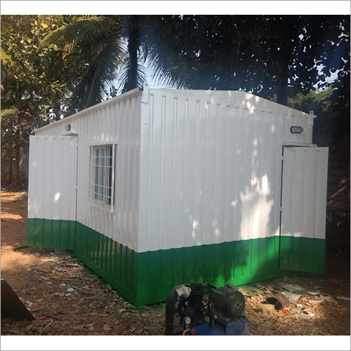 Industrial Portable Cargo Office Container - Painted, Customized Size | MS Sheet Roof, Designed for Office Use