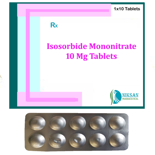 Isosorbide Mononitrate - 10 Mg Tablets | General Medicine, Recommended For Blood Pressure, Suitable For All