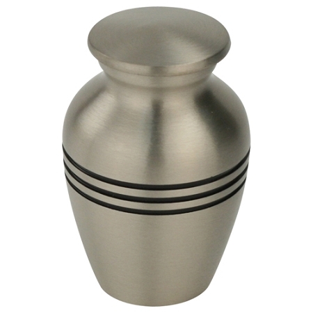 Garland Ii Brass Metal Token Cremation Urn - Height: 3.25", Diameter: 1.75" | Bronze Stain Gold Finish, Classic Vase Design, Keepsake Memorial