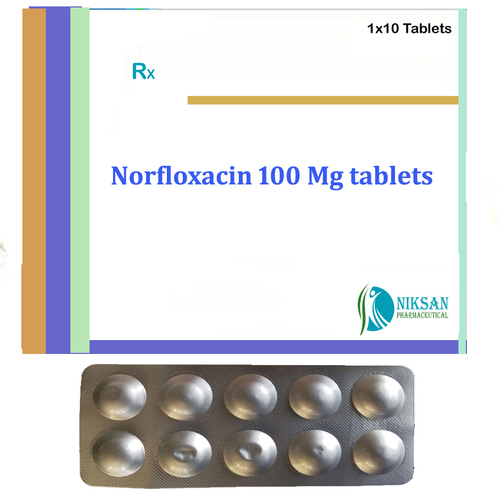 Norfloxacin 100 Mg Tablets - 100 Mg Dosage, Ideal For UTI Treatment | 20 Tablets Per Unit, Suitable For Aged Persons, Stored At 25°C