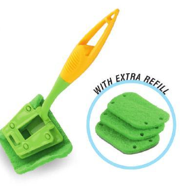 स्क्रबर के साथ कोणीय हैंडल