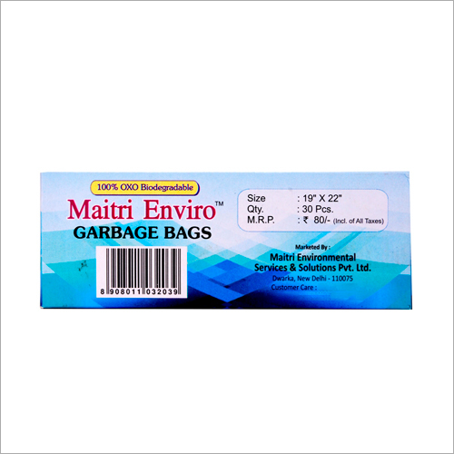 Plastic 19x22 Inch Eco Friendly Garbage Bag