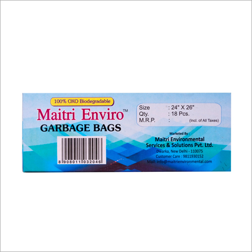 24x26 Inch Recycled Blue Garbage Bag - Plastic, Custom Size | Easy To Use, Eco-friendly Disposal Solution