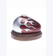 Black & White Mother Of Pearl Mela Brass Metal Token Cremation Urn