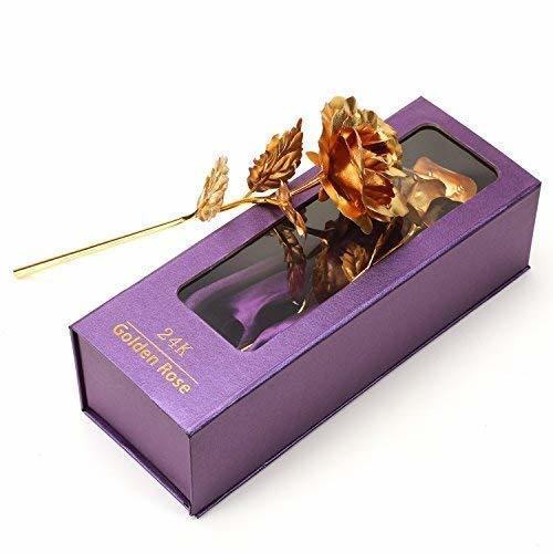 Eternity Rose - 24k Golden Foil, Luxury Gift Box | Perfect Gift For Valentine's Day, Mother's Day, Birthdays And Anniversaries