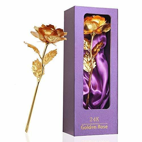 Eternity Rose - 24k Golden Foil, Luxury Gift Box | Perfect Gift For Valentine's Day, Mother's Day, Birthdays And Anniversaries
