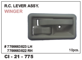 Rc Lever Assy WINGER L/R - 4 Wheeler Vehicle Compatibility | Warranty Included, Durable Design for Long-Lasting Performance