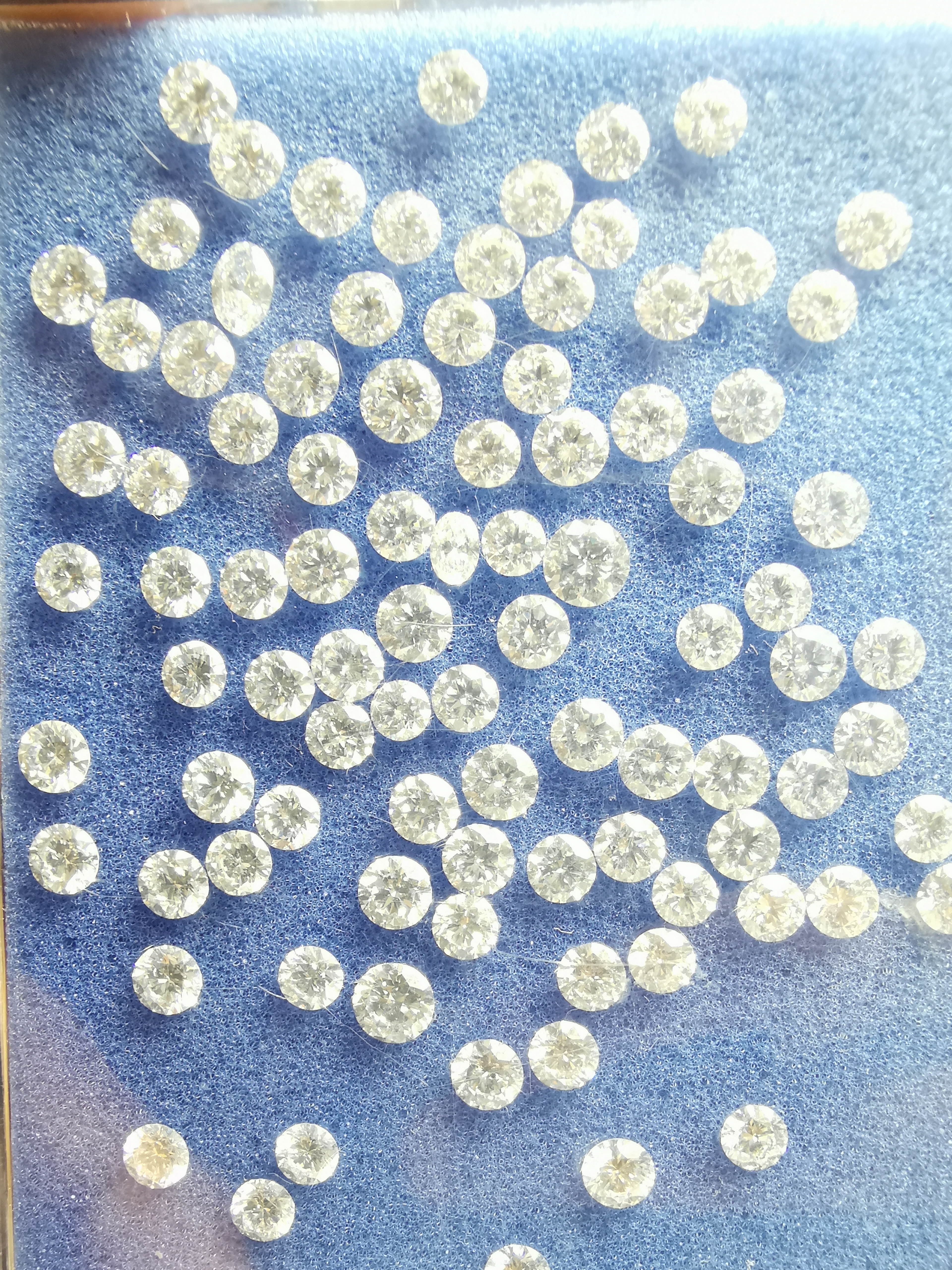 Cvd Diamond 2.10mm Ghi Vs Si Round Brilliant Cut Lab Grown Hpht Loose Stones Tcw 1