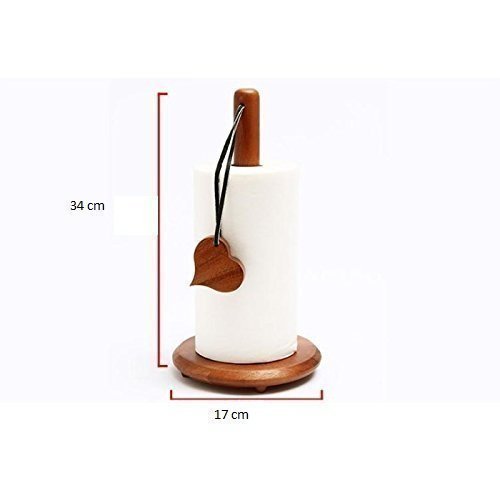 Wooden Tissue Paper Stand And Tissue Holder, Toilet Paper Holder, Brown - Wooden Material | Authentic Indian Handcrafted Design, Ideal For Kitchen Countertops