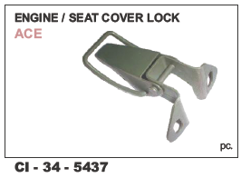 Engine/Seat Cover Lock ACE - Durable Steel | Designed for 4 Wheeler Vehicles, Warranty Included