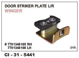 Car Door Striker Plate WINGER L/R - Durable Steel | Designed for 4-Wheeler Vehicles, Backed by Reliable Warranty