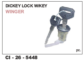 Car Dicky Lock w/key WINGER - Durable Metal, Designed for 4-Wheeler Vehicles | Comes with Warranty for Enhanced Reliability