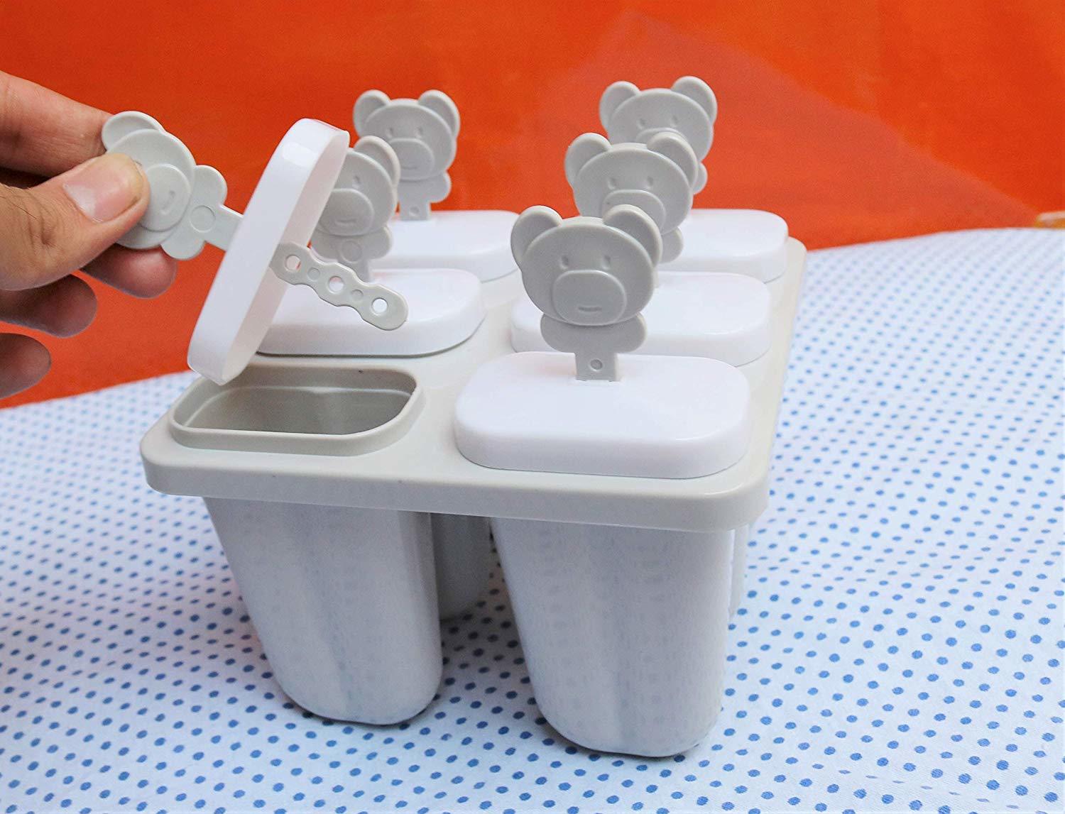 Ice Cream & Kulfi Maker - Bpa-free Plastic, 3.2"x3.2"x4.1" , Easy Freeze Molds, Ideal For All Ages, Eco-friendly, Dishwasher Safe